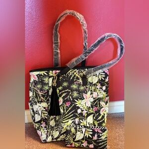 Dena North/South Tropical Bag with Wallet -NWOT